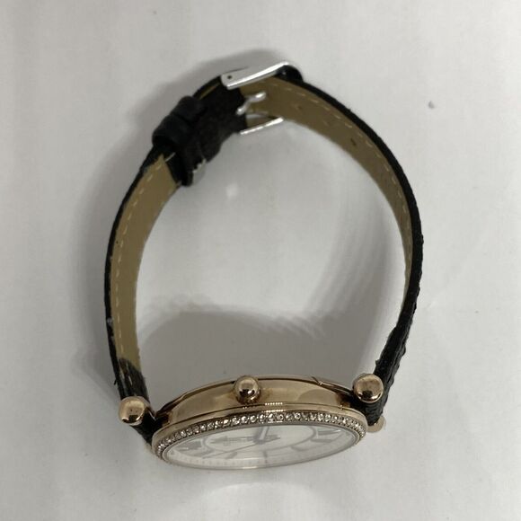 Fossil Carlie ES4465 Women's Black Leather Analog Dial Quartz Wrist Watch JK672 - Picture 8 of 12